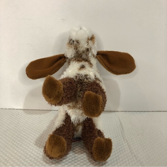 DOUGLAS Bodhi Goat Plush Toy Stuffed Animal 7” Brown White Floppy Ears - Picture 5 of 6